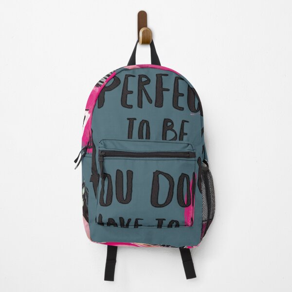Item preview, Harajuku Kawaii Girl Art – Pink Hair Character Quote – You Don’t Have to Be Perfect to Be Amazing – Cutecore Tokyo Japanese Style-Inspired Design designed and sold by MsMetalROk.