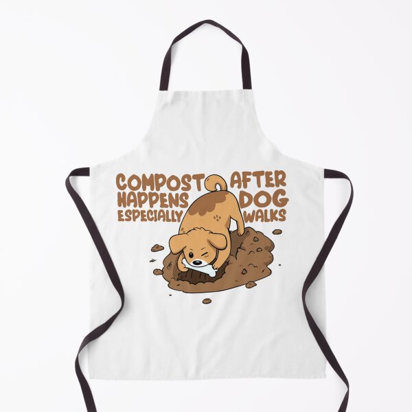 Item preview, Funny Dog Compost – “Compost Happens After Dog Walks” | Cute Gardening Pun designed and sold by splendidPOD.