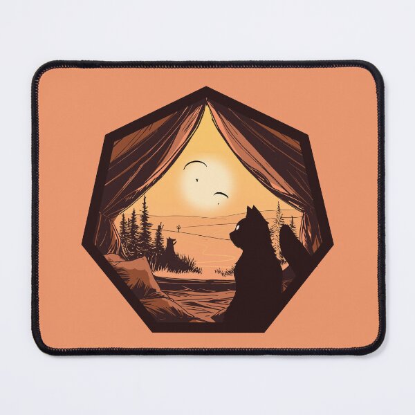 Item preview, Cat, tent, fox and paragliding designed and sold by tabemisa.