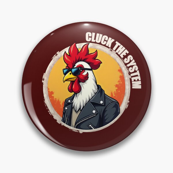 Item preview, Feather-light rebellion - biker chicken with mohawk retro logo designed and sold by SlatoMato.