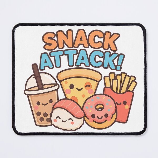 Item preview, Snack Attack – Cute Kawaii Food Friends designed and sold by POPDOTSHOP.