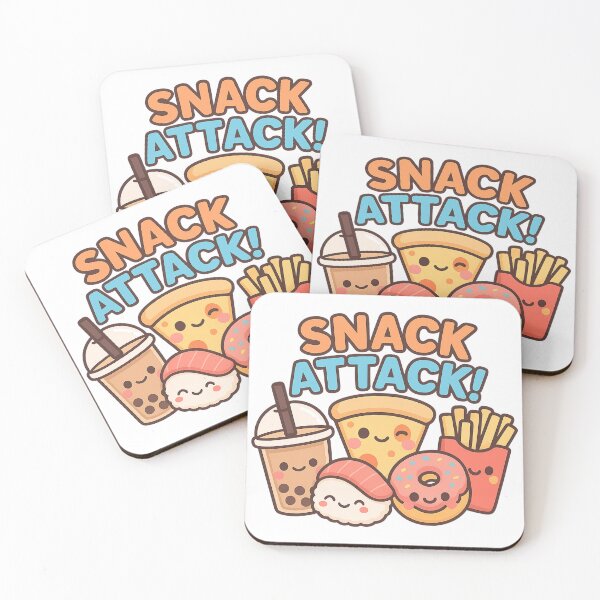 Item preview, Snack Attack – Cute Kawaii Food Friends designed and sold by POPDOTSHOP.