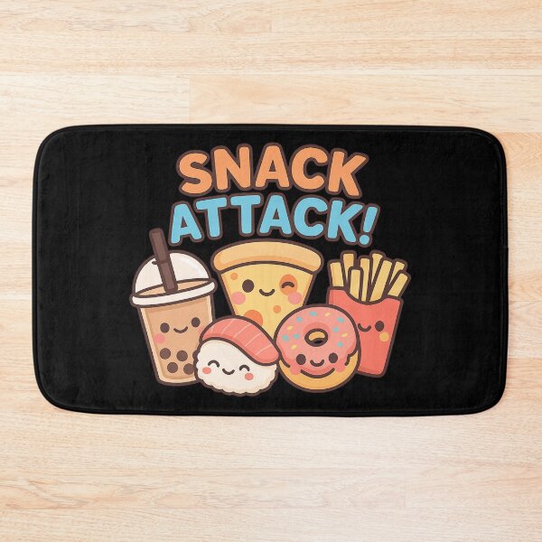 Item preview, Snack Attack – Cute Kawaii Food Friends designed and sold by POPDOTSHOP.