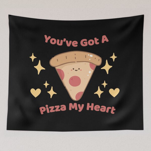 Item preview, You've Got a Pizza My Heart – Cute Kawaii Pizza Pun Design designed and sold by POPDOTSHOP.