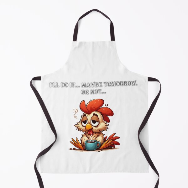 Item preview, No Pressure Chicken – Funny "Maybe Tomorrow" Lazy Art designed and sold by Pasja W Każdym Szkicu!.