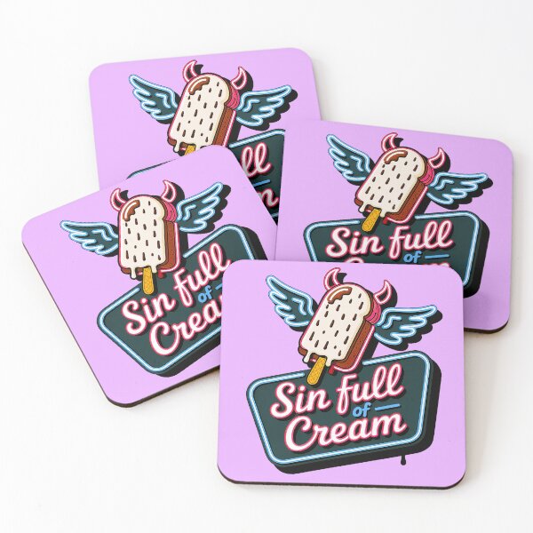 Item preview, Sin Full of Cream Funny Ice Cream Design designed and sold by Amanda's Factory.