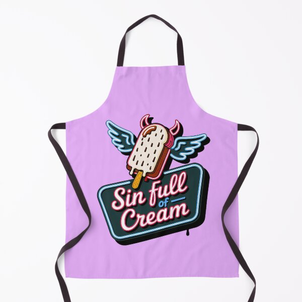 Item preview, Sin Full of Cream Funny Ice Cream Design designed and sold by Amanda's Factory.