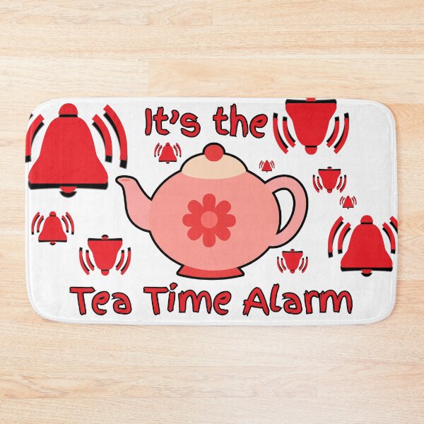 Item preview, It’s the Tea Time Alarm – Cute and Funny Teapot Design designed and sold by POPDOTSHOP.