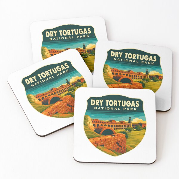 Item preview, Dry Tortugas National Park Retro Island Sticker designed and sold by Ismeal Von.