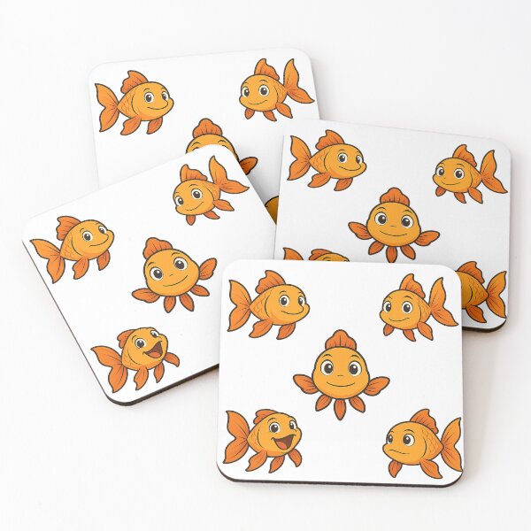 Item preview, Adorable Goldfish Squad – Cute & Playful Cartoon Design designed and sold by ygmrribi.