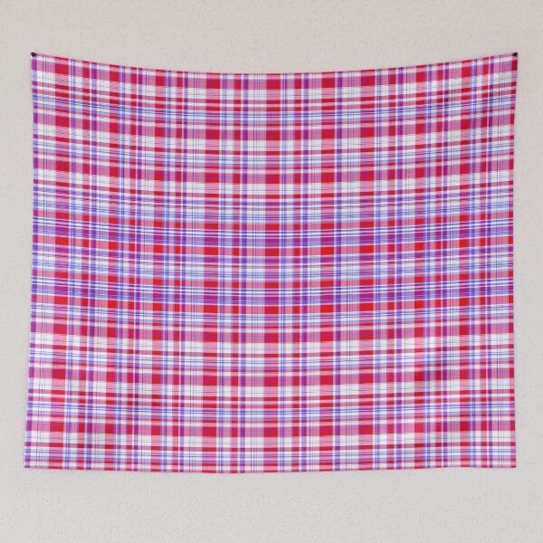 Item preview, Red and Blue Plaid Fabric Pattern Seamless Repeat designed and sold by Sharon Schwalbe.