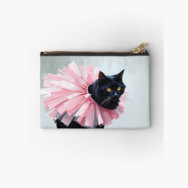 Item preview, Cute Black Kitten Wearing a Pink Tutu Impressionist Painting Cat Nursery Art designed and sold by crafteddreamsshop.
