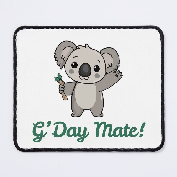 Item preview, G'Day Mate! - Australian Koala Holding Tree Branch designed and sold by POPDOTSHOP.