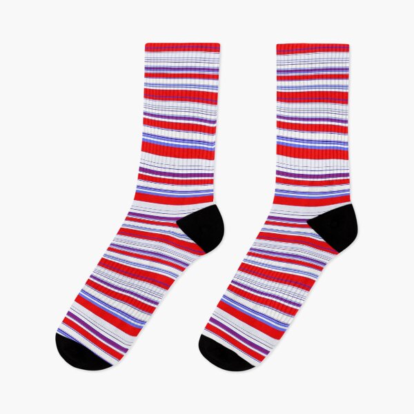Item preview, Red and Blue Stripe Fabric Pattern Seamless Repeat designed and sold by Sharon Schwalbe.