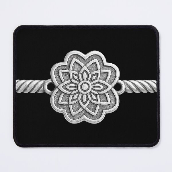 Item preview, Silver Raksha Bandhan Wristband designed and sold by joshuayule.