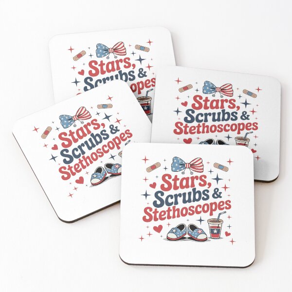 Item preview, Stars Scrubs & Stethoscopes Patriotic Nurse Design	 designed and sold by Vexel Studio.