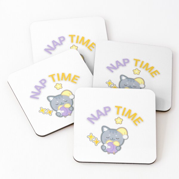 Item preview, Nap Time - Kawaii Sleepy Cat designed and sold by POPDOTSHOP.