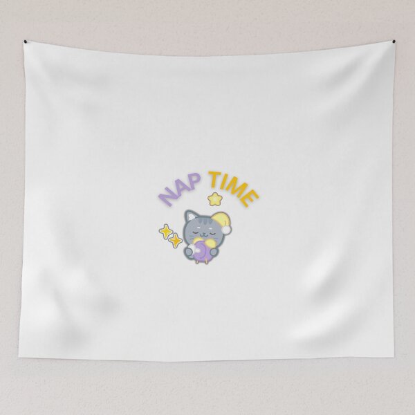 Item preview, Nap Time - Kawaii Sleepy Cat designed and sold by POPDOTSHOP.