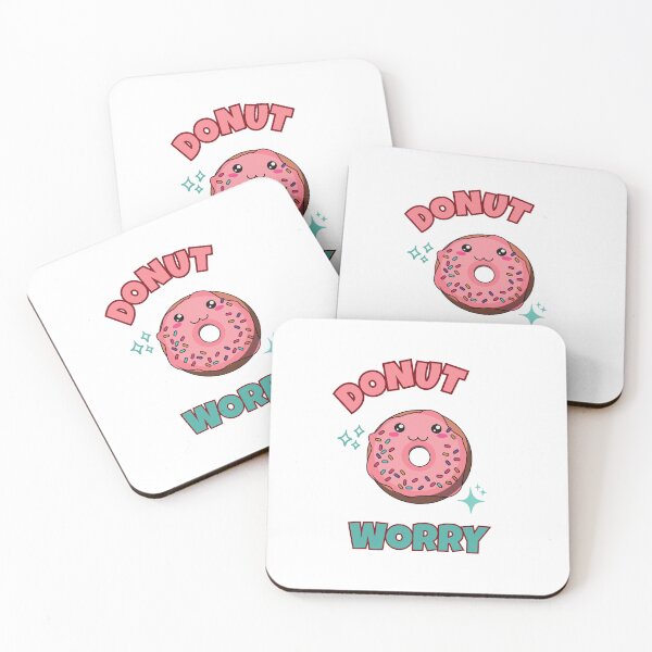 Item preview, Donut Worry - Kawaii, Fun Artwork designed and sold by POPDOTSHOP.