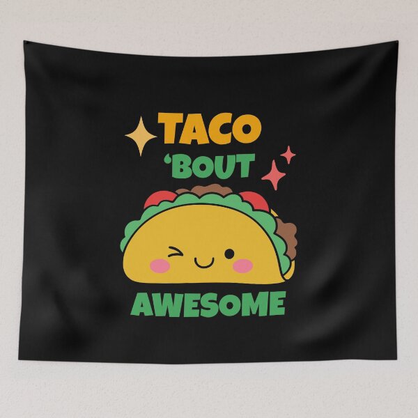 Item preview, Taco 'Bout Awesome - Kawaii Taco Art designed and sold by POPDOTSHOP.