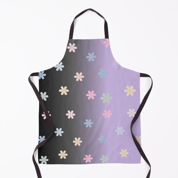 Item preview, Black and purple with flower all over print designed and sold by Midlife Mood Merch.