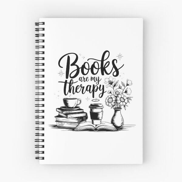 Item preview, Cozy book therapy lover quote design designed and sold by CleanDecor.