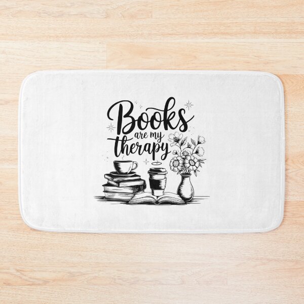 Item preview, Cozy book therapy lover quote design designed and sold by CleanDecor.