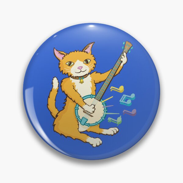Item preview, Moggy on banjo designed and sold by ElectronicCloud.
