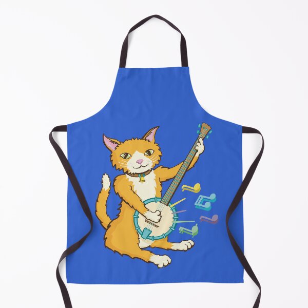 Item preview, Moggy on banjo designed and sold by ElectronicCloud.