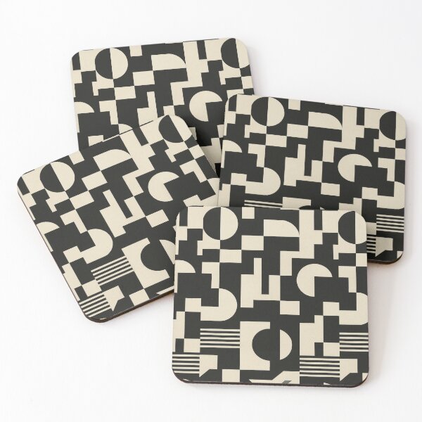 Item preview, Modernist Monochrome – Abstract Geometric Composition designed and sold by Zenvo.