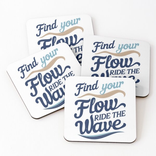 Artikelvorschau, Finde deinen Flow, reite die Welle – motivierendes, vom Ozean inspiriertes Design entworfen und verkauft von rafworldshop.