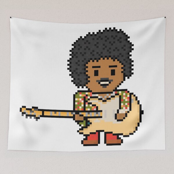 Item preview, Rock Battle Legendary Pixel Guitar God Rock Star designed and sold by gkillerb.