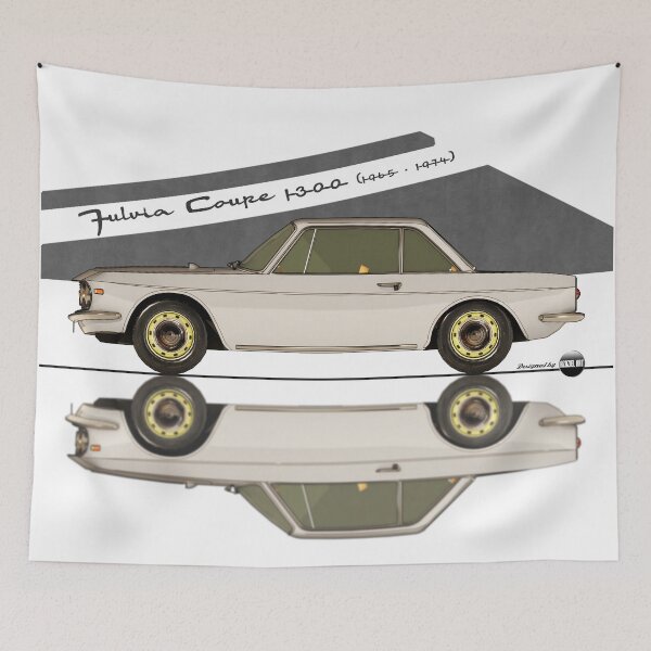 Item preview, Fulvia Coupé 1300 - 1965 -1974 - (Grigio Escoli) – Rally Roots in Style designed and sold by Azaziel.