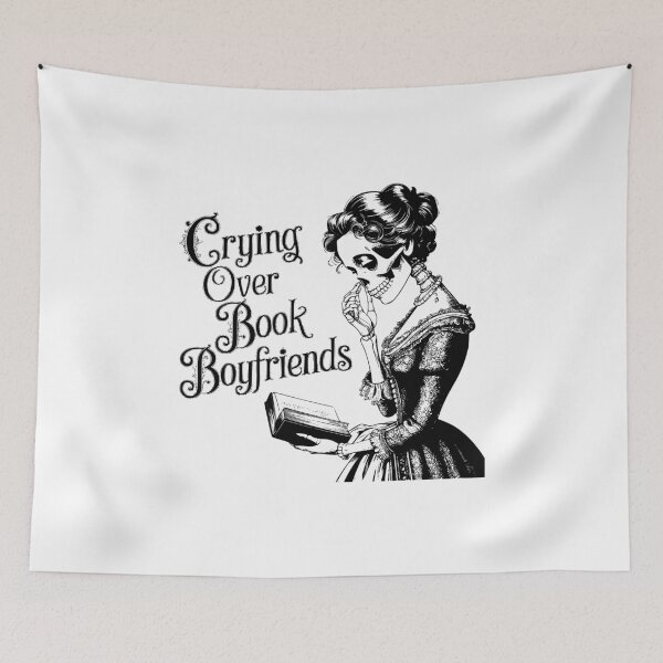 Item preview, Crying over book boyfriends – funny romance reader design designed and sold by CleanDecor.