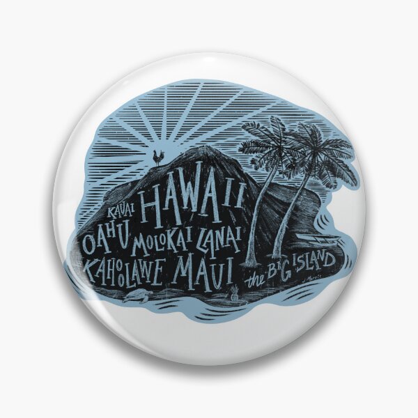 Item preview, Hawaiian Islands Label designed and sold by John Morris Illustration.