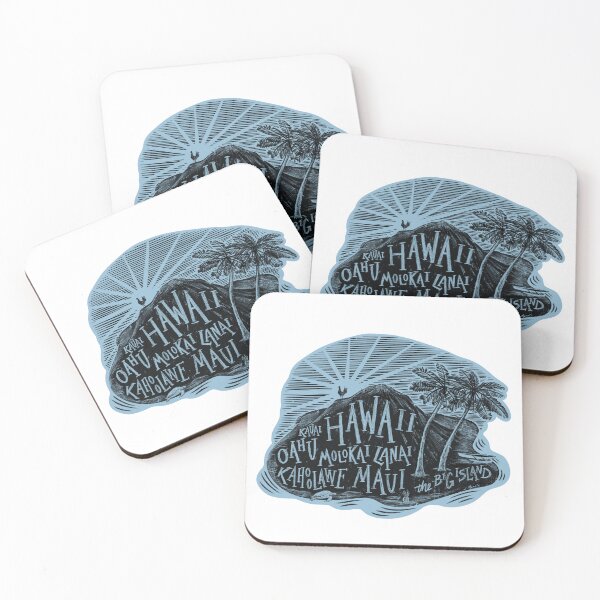 Item preview, Hawaiian Islands Label designed and sold by John Morris Illustration.