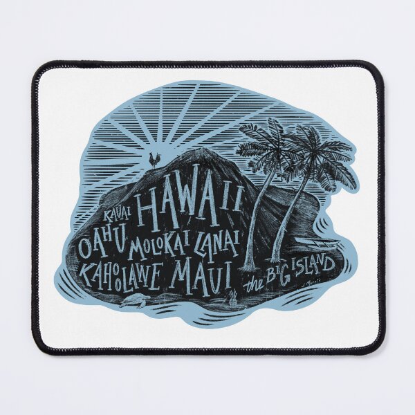 Item preview, Hawaiian Islands Label designed and sold by John Morris Illustration.