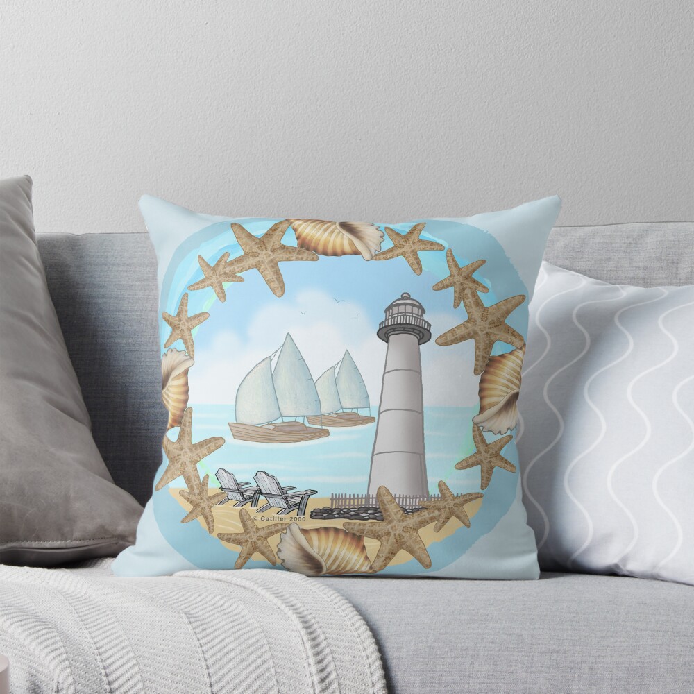 Biloxi Lighthouse pillow