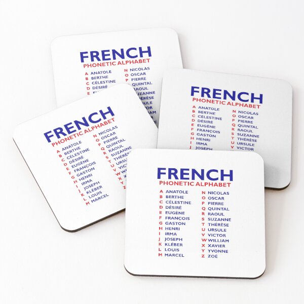 Item preview, French Phonetic Alphabet Chart designed and sold by AnnSign.