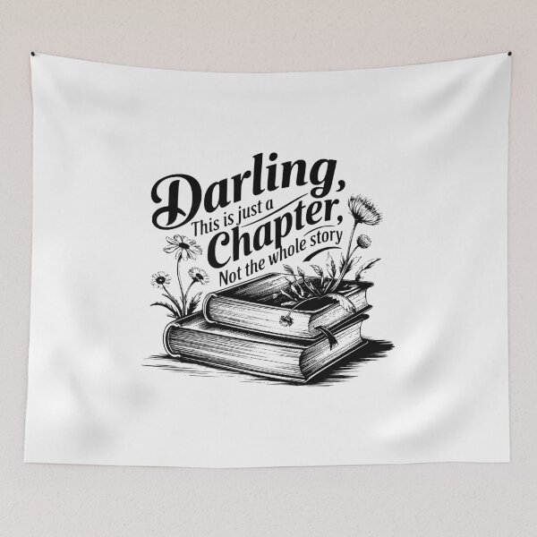 Item preview, This is just a chapter – inspirational book lover quote designed and sold by CleanDecor.