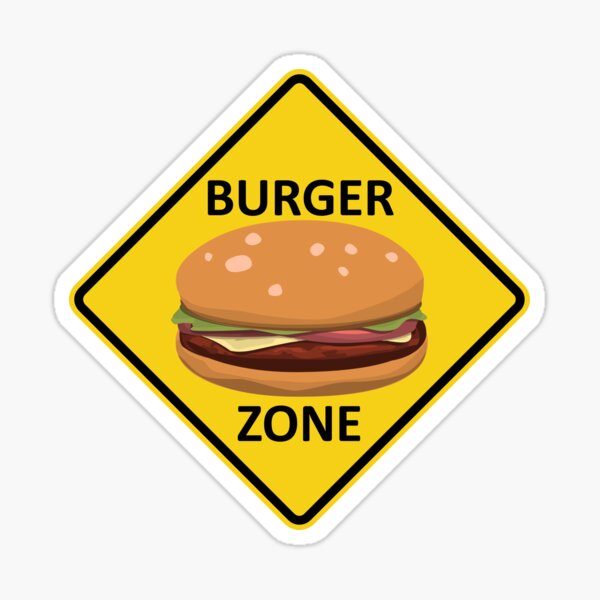 Item preview, Burger Zone - Hamburger Cheeseburger Burger Fast Food Lover Shirt designed and sold by BitcoinRich.