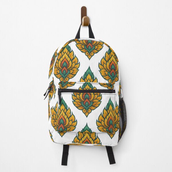 Item preview, Thai Traditional Pattern – Kanok Flame Motif on Black designed and sold by Kittitat_KT.