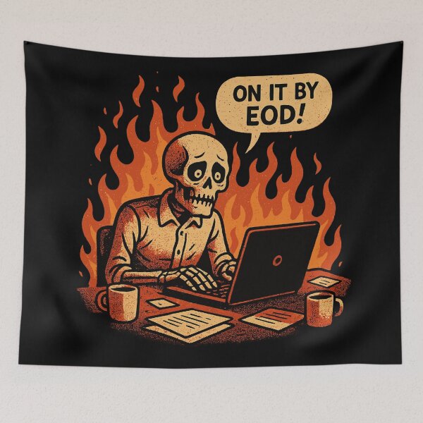 Item preview, Burnout Loop: Eternal Office Inferno designed and sold by fadilow.