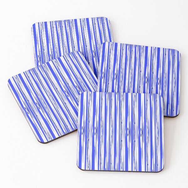 Item preview, Royal Blue Organic Stripe Fabric Pattern Seamless Repeat designed and sold by Sharon Schwalbe.