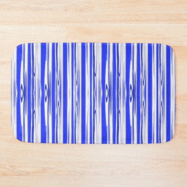 Item preview, Royal Blue Organic Stripe Fabric Pattern Seamless Repeat designed and sold by Sharon Schwalbe.
