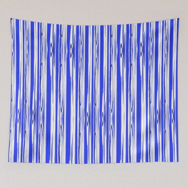 Item preview, Royal Blue Organic Stripe Fabric Pattern Seamless Repeat designed and sold by Sharon Schwalbe.
