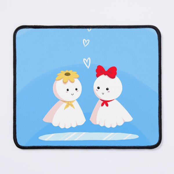 Item preview, Teru Teru Bozu Bow Sunflower Blue Background designed and sold by lonely-lily-pad.