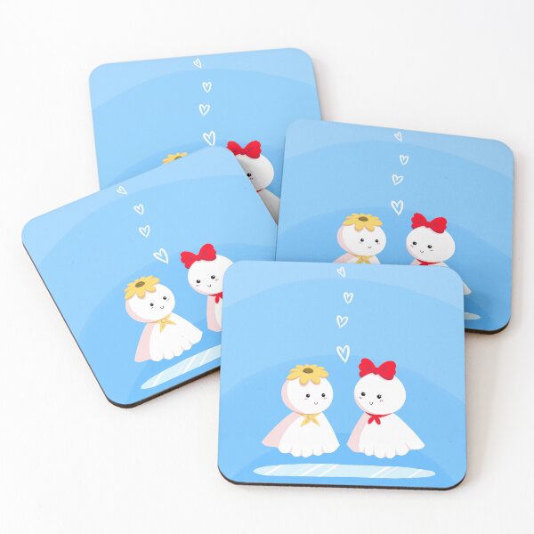 Item preview, Teru Teru Bozu Bow Sunflower Blue Background designed and sold by lonely-lily-pad.
