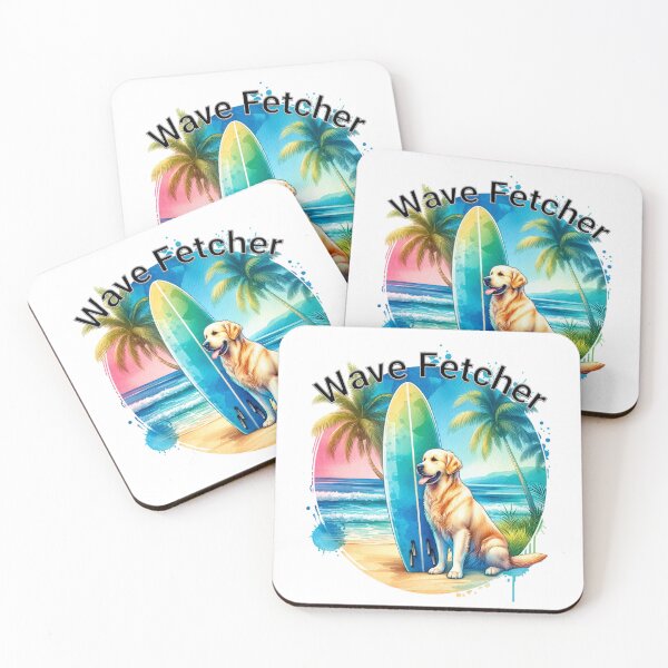 Item preview, Wave Fetcher – Surf Dog Travel Tee for Fur Parents designed and sold by PIXelayDesigns.