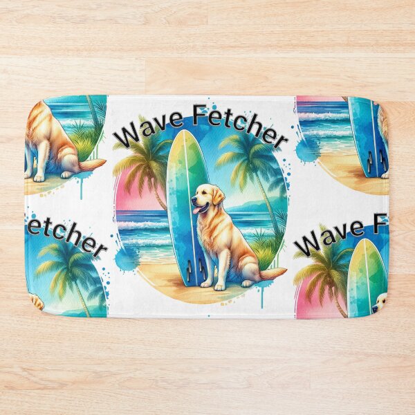 Item preview, Wave Fetcher – Surf Dog Travel Tee for Fur Parents designed and sold by PIXelayDesigns.